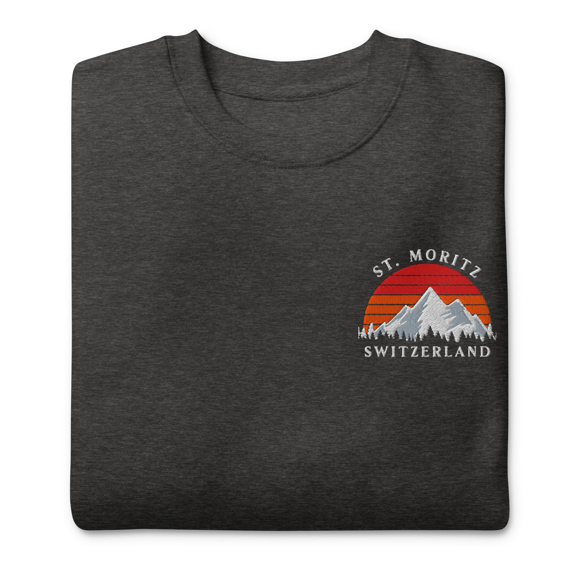 Switzerland stylish premium sweatshirt close up