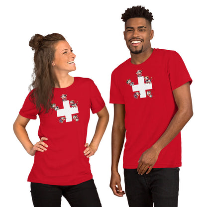 cute switzerland cow design shirt