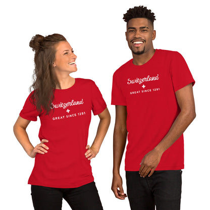Switzerland Great Since 1291 unisex shirt lifestyle photo