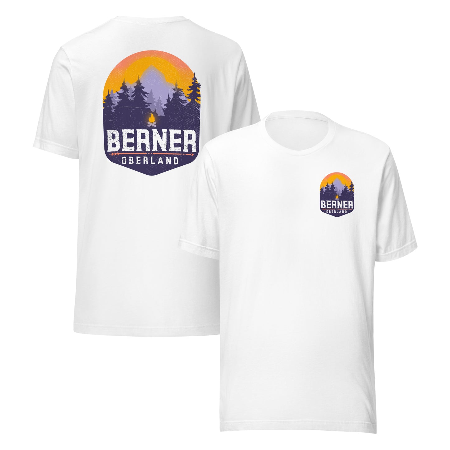 Swiss travel souvenir t-shirt for hikers white

