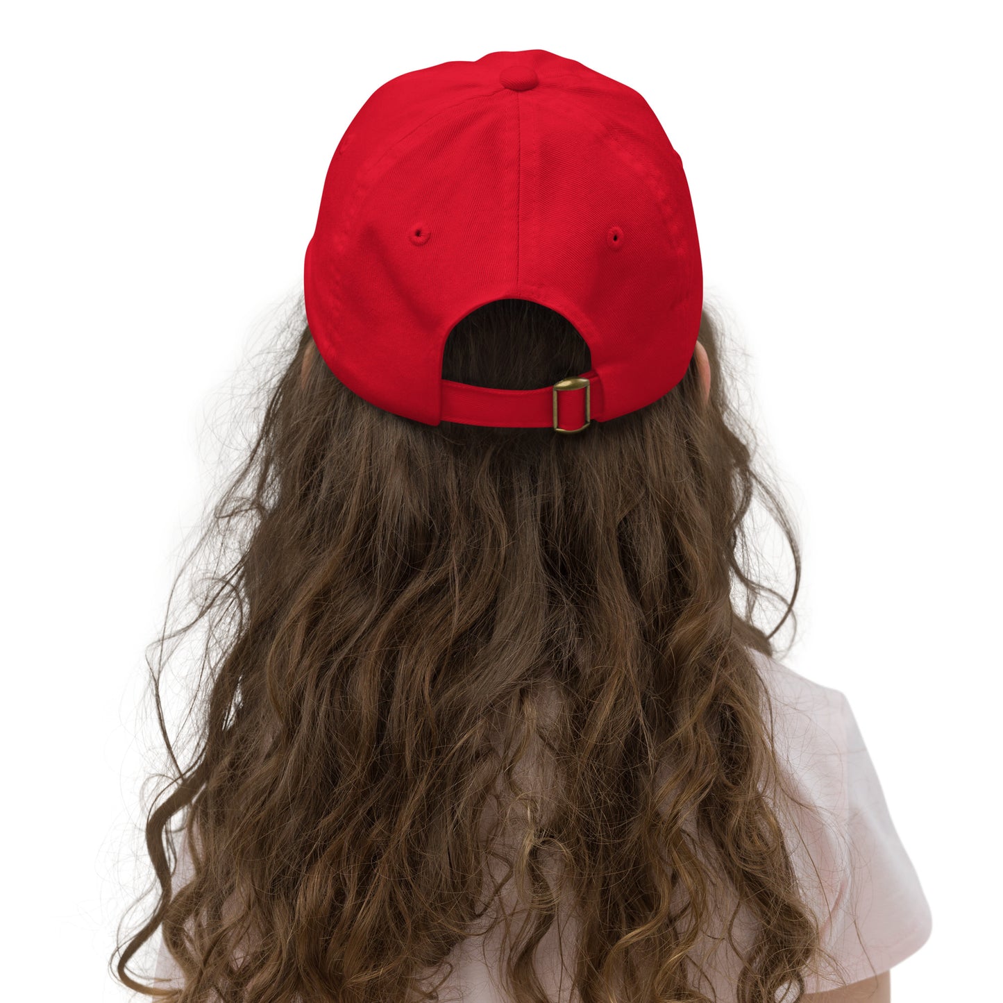 Swiss patriotic sports cap for children, cotton twill construction with embroidered eyelets for breathability